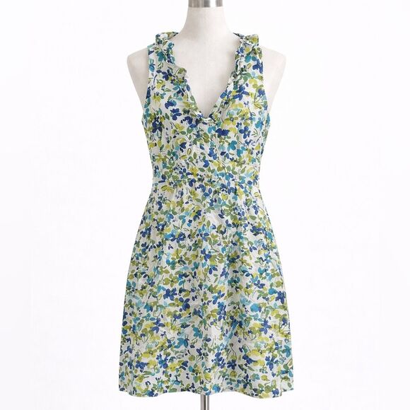 London Times Dresses & Skirts - London Times Floral Sleeveless Floral Side Zip 100% cotton size 10